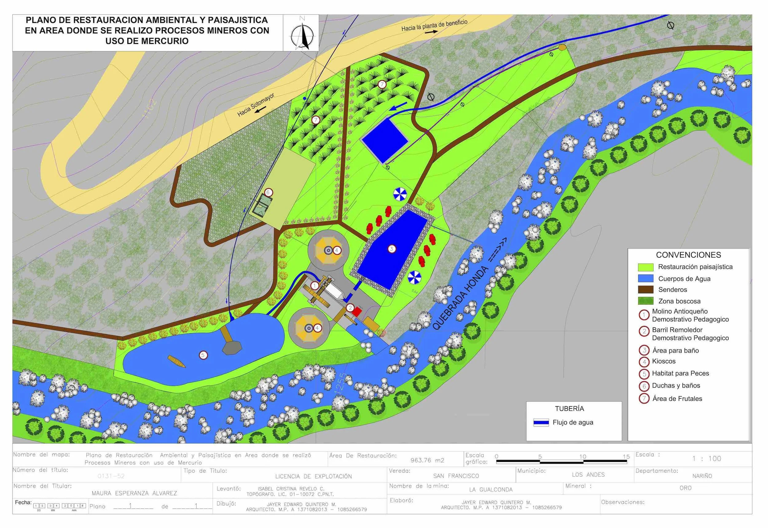 Site plan post mercury clean-up developed by the Regional Environmental Authority.