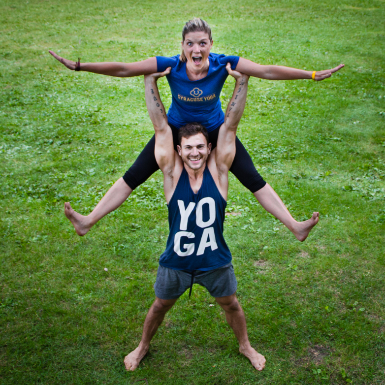 Even our teachers had a blast at the event! Patrick made Katherine fly! 