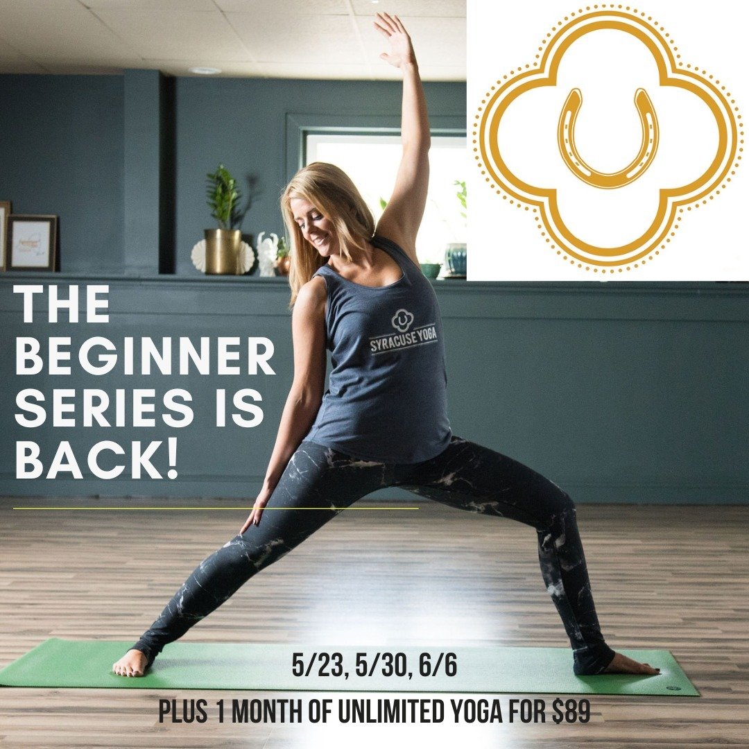 The Beginner Series starts this Thursday! 

Each week Sophie will go over Yoga fundamentals, teaching you the proper alignment in both standing and seated poses, breathing techniques, and Yoga terminology. It's everything you need to build your Yoga 