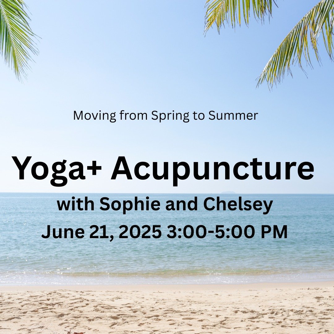 Only a few spots left for Yoga + Acupuncture with Sophie and Chelsey this Saturday 3-5 PM!
Use the link in bio to sign up!