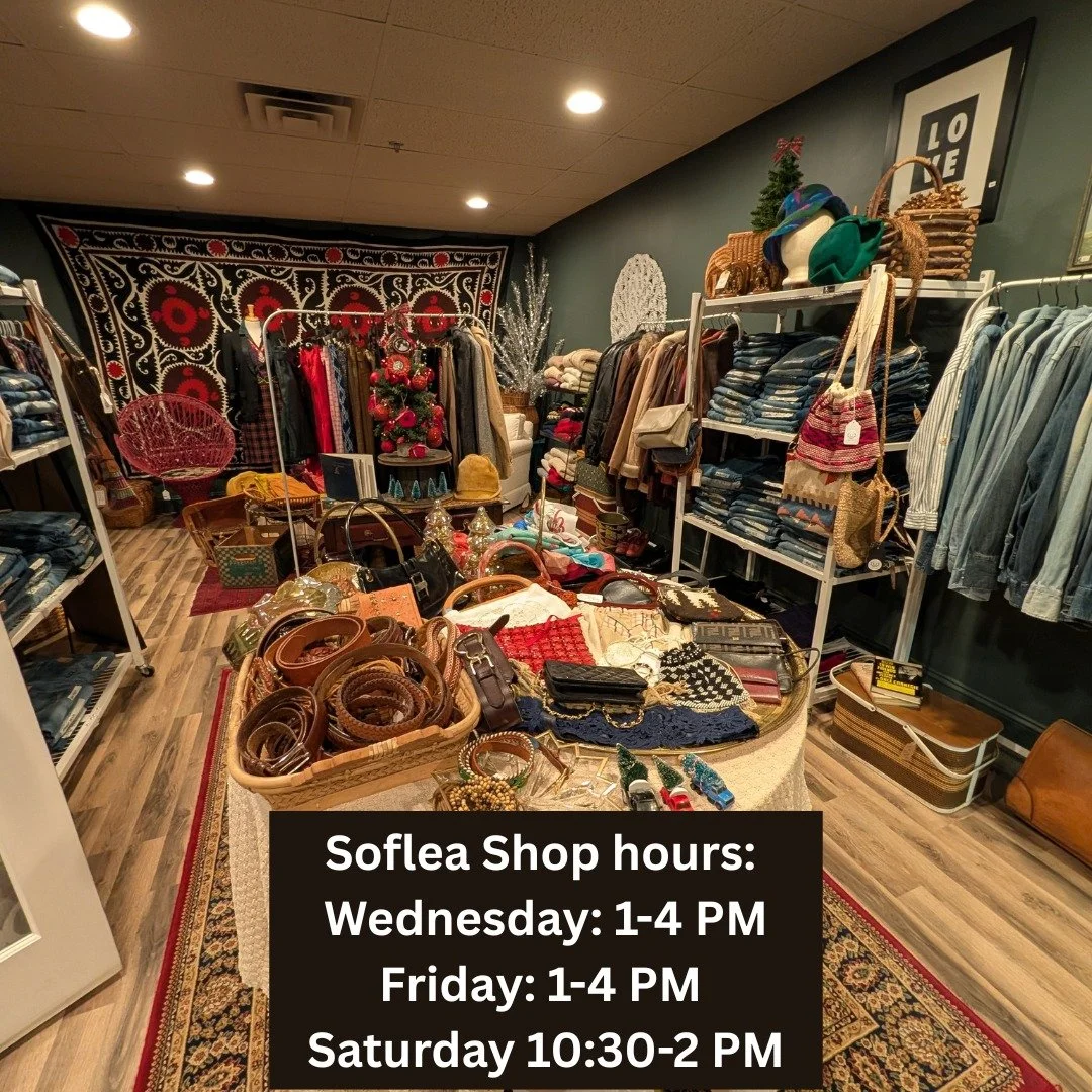 It's time to shop! Shop small, shop local, shop female owned business! 

The Soflea shop at Syracuse Yoga is so ready for you to shop. There is something for everyone here, in every size. One of a kind finds from years of hunting and gathering. 

Sho