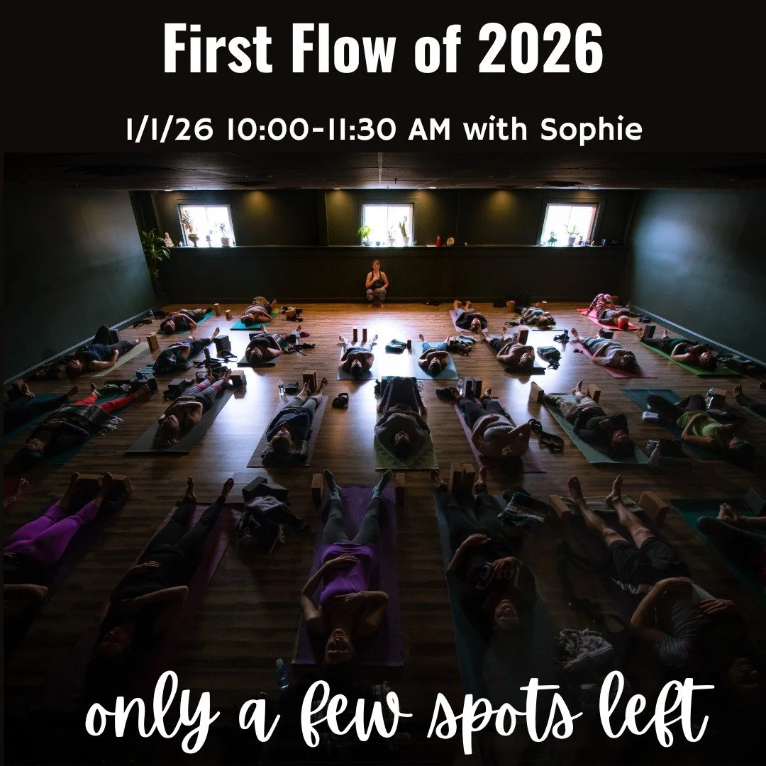 Start the New Year off with Yoga at Syracuse Yoga! First Flow of the year is 1/1/26 at 10 AM. 

Let's do this. All levels welcome.