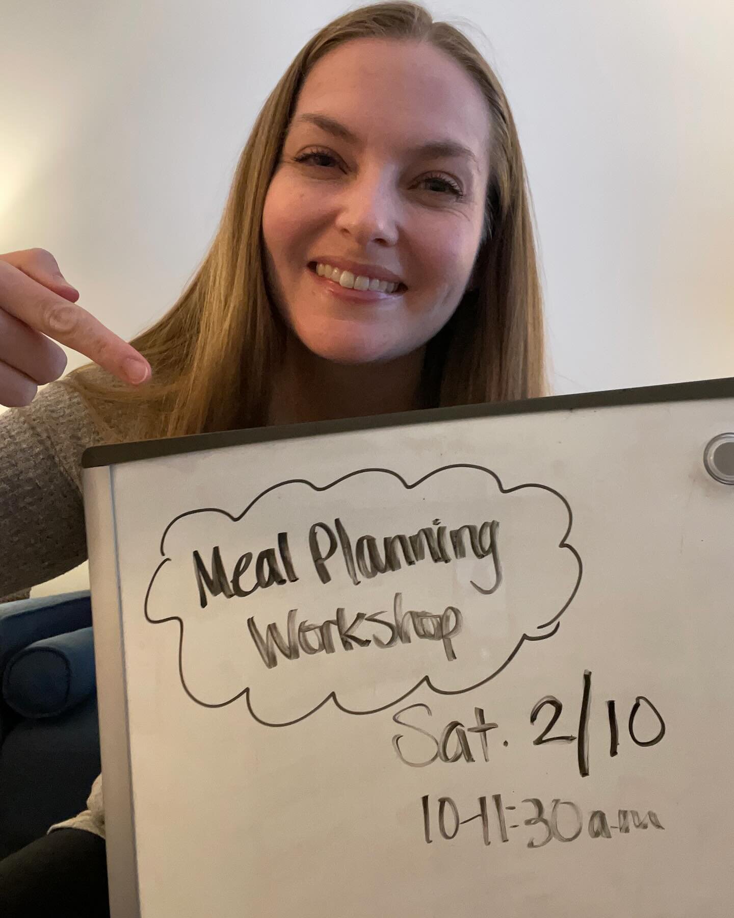 This workshop will help you brainstorm different methods of meal planning, and you&rsquo;ll leave with a one-week menu for your household. 📝

Join us at my office on Saturday, Feb. 10 from 10-11:30 a.m.

Register by sending $35 via Venmo @FoodFreedo