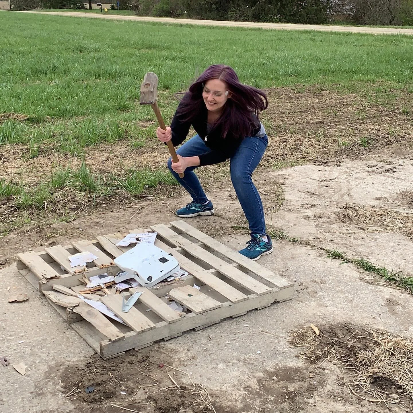 Throwing it back to when I smashed my scale (how was 2019 five years ago?!).

I had this scale in my basement for ten whole years, waiting for something symbolic to do with it. I could have thrown it in the trash, but that felt anti-climactic given m