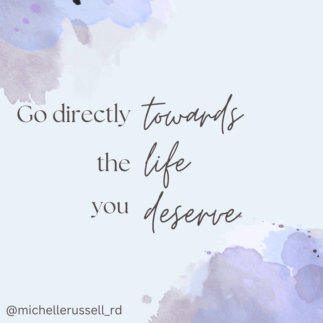 Go directly towards the life you deserve. No weight loss required.

In this time of New Year&rsquo;s Resolutions, diet culture is alive and well. Have you put off doing things you love, wearing what you&rsquo;d like, or moving towards a life worth li