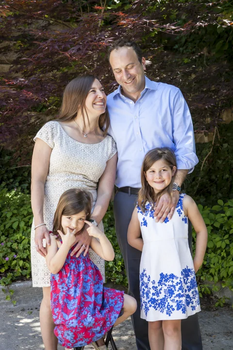 Dr. Lodish and her husband with their two daughters.