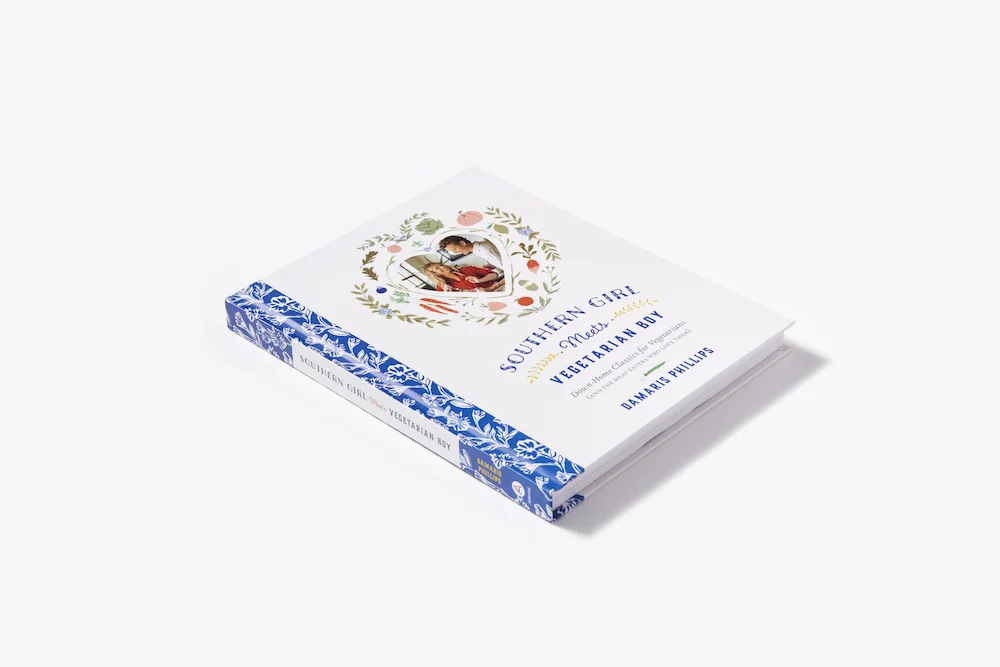 Damaris's new book, Southern Girl Meets Vegetarian Boy. Image by Stephanie Mullins