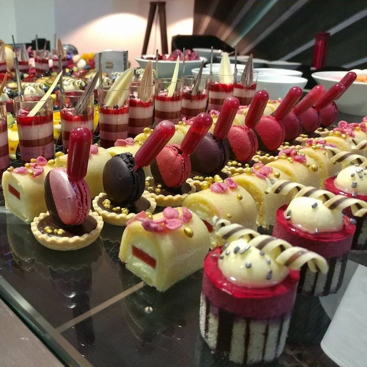 Mini desserts for Etihad Stadium. 