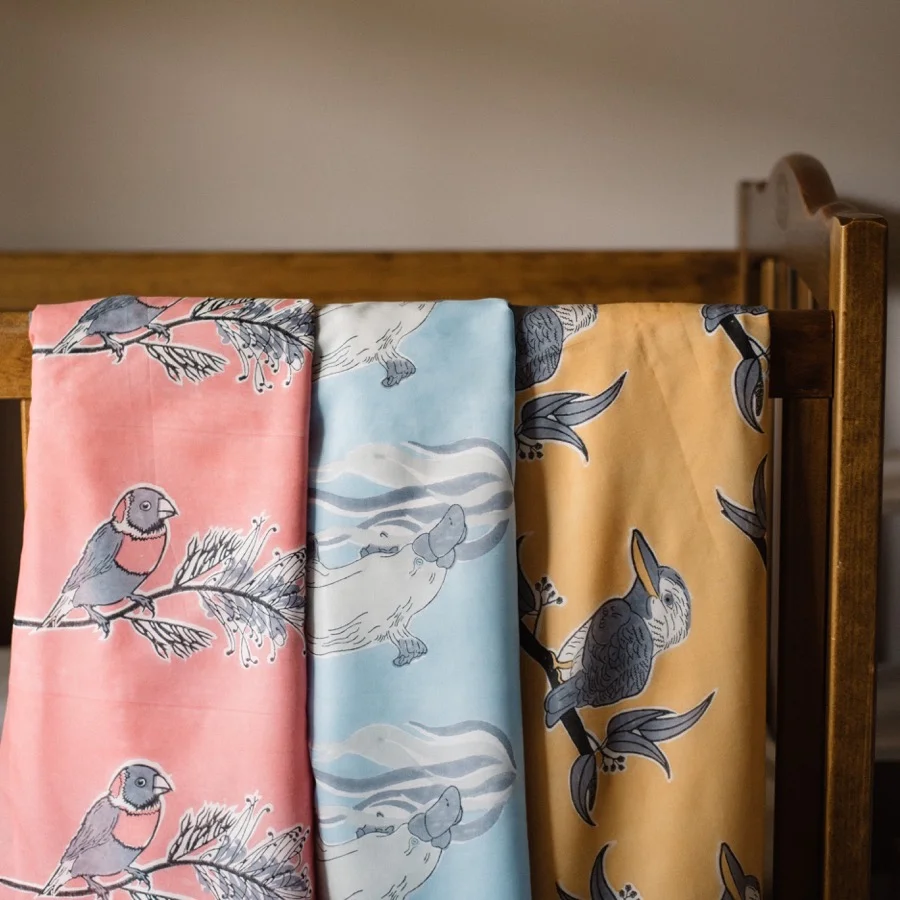 Baby Pepper's handmade blankets. Image by Dave Hawkswood