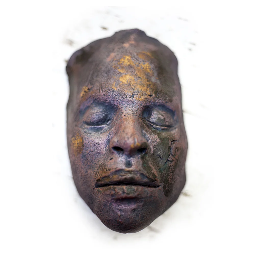 Nikesha Breeze, 2018 , 108 Death Masks: A communal prayer for peace and justice, individual ceramic death mask. Photo courtesy of the artist.