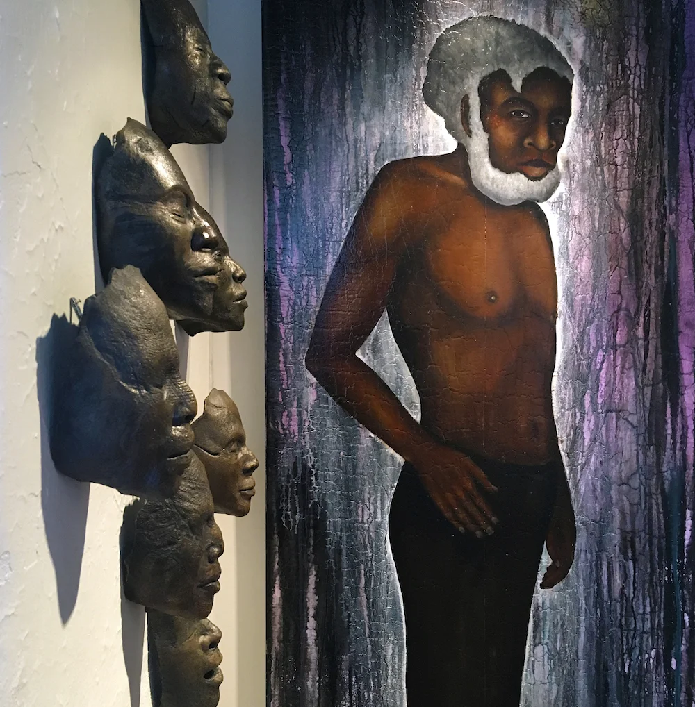 Nikesha Breeze, 2018 , Within this Skin with 108 Death Masks, Harwood Museum installation view. Photo courtesy of the artist. Follow her on IG: @nikeshabreeze ; on FB: Nikesha Beeze ; and at her website: www.nikeshabreeze.com