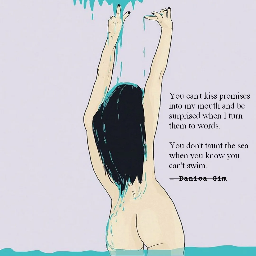 Sea. Danica’s poem “Sea” and most popular Instagram post, combined with the art of Maria Uve.