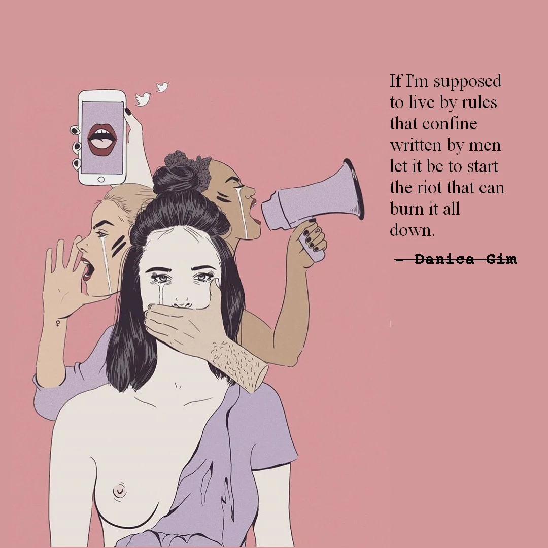 Religion. Part of the poem “Religion,” combined with the art of @melaniab_ilustracion