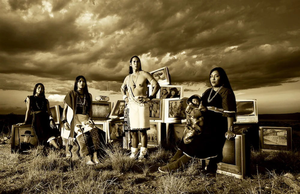 TV Indians. Photography by Cara Romero