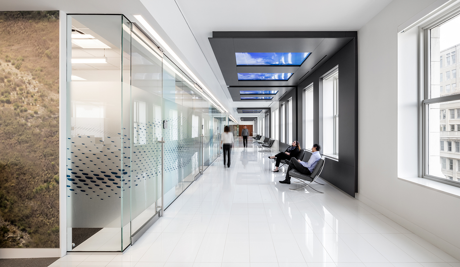 The visitor experience concludes with the Skywalk Corridor.