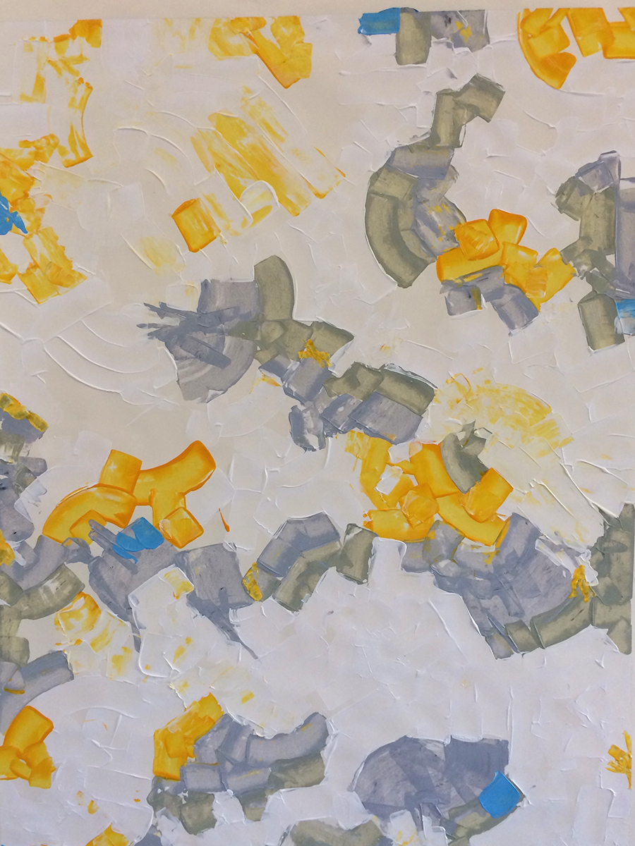 Abstract American Ancestors (2015) 33 x 42 Acrylic on Paper