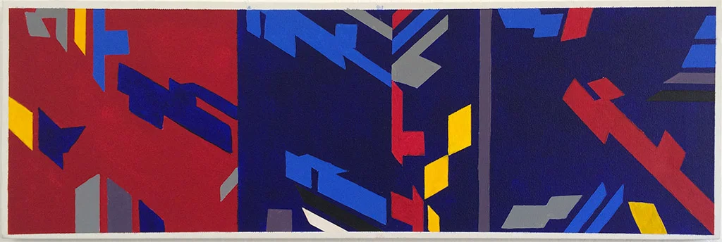 West Coast Painting (2010) Acrylic on Canvas 30 x 10
