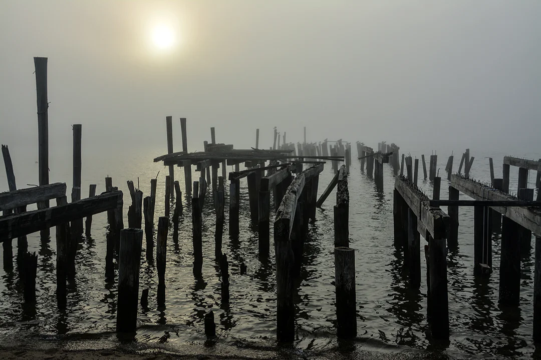 Fishing Pier Ruin in the Morning