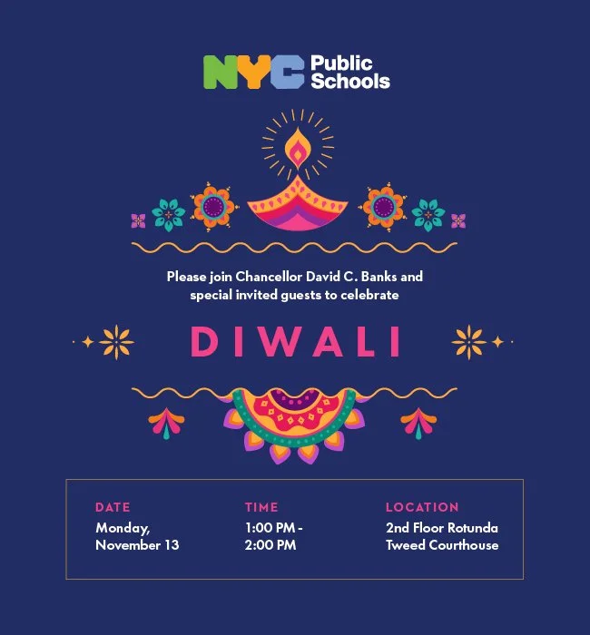 Diwali with Chancellor David Banks - NYC Public Schools