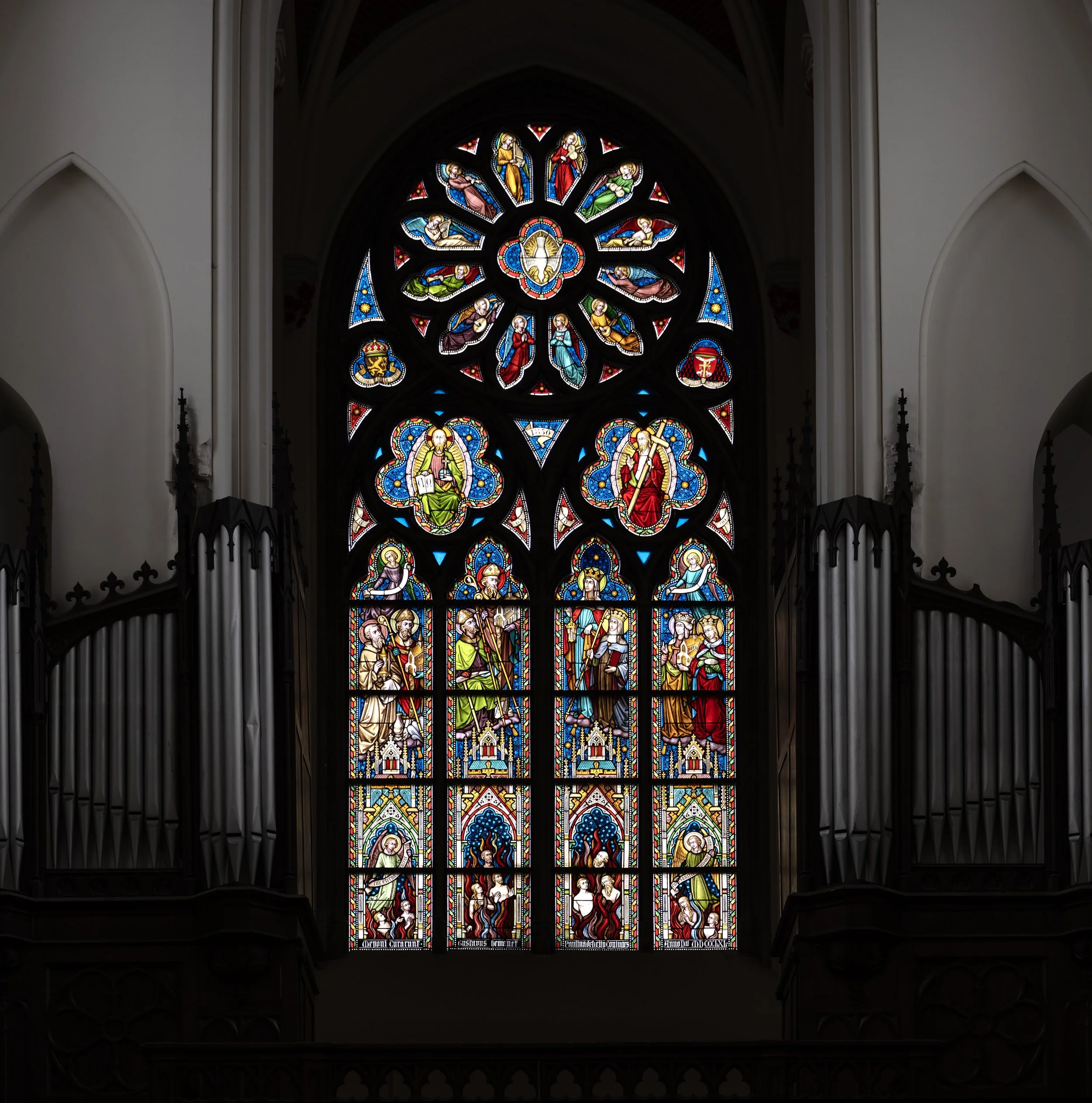 Strombeek Church Stained Glass Windows2