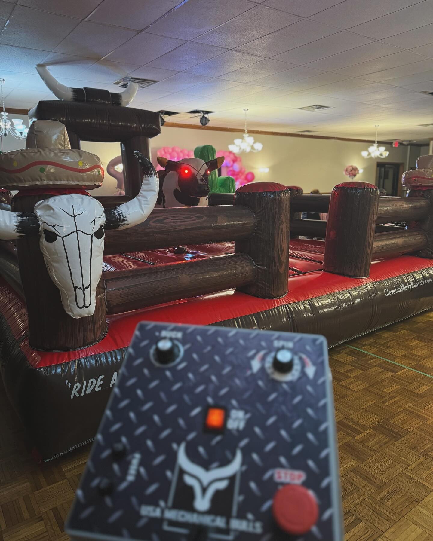 Our mechanical bull setup 🐂
@clepartyrentals