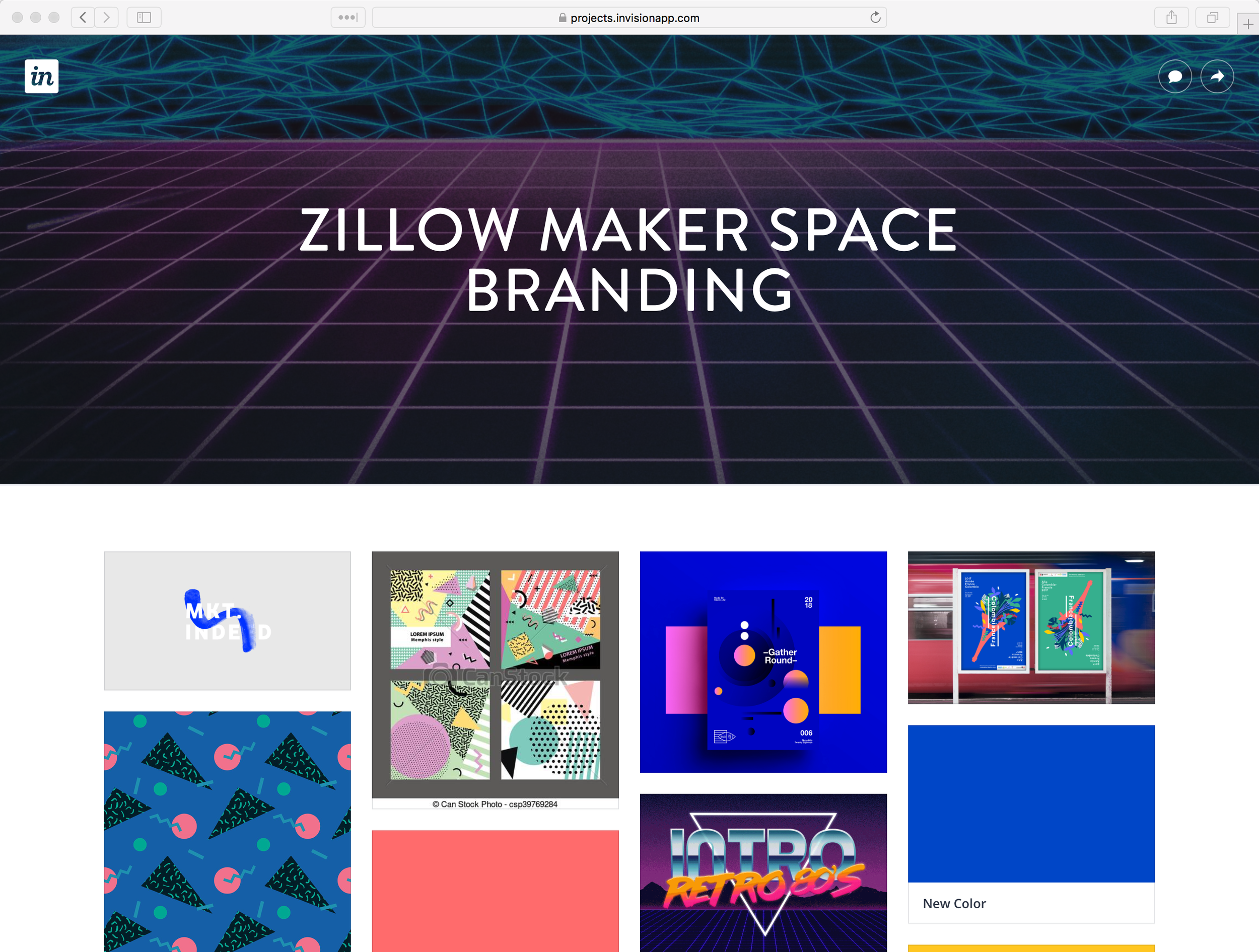 I used moodboards to develop initial design direction for three different looks.