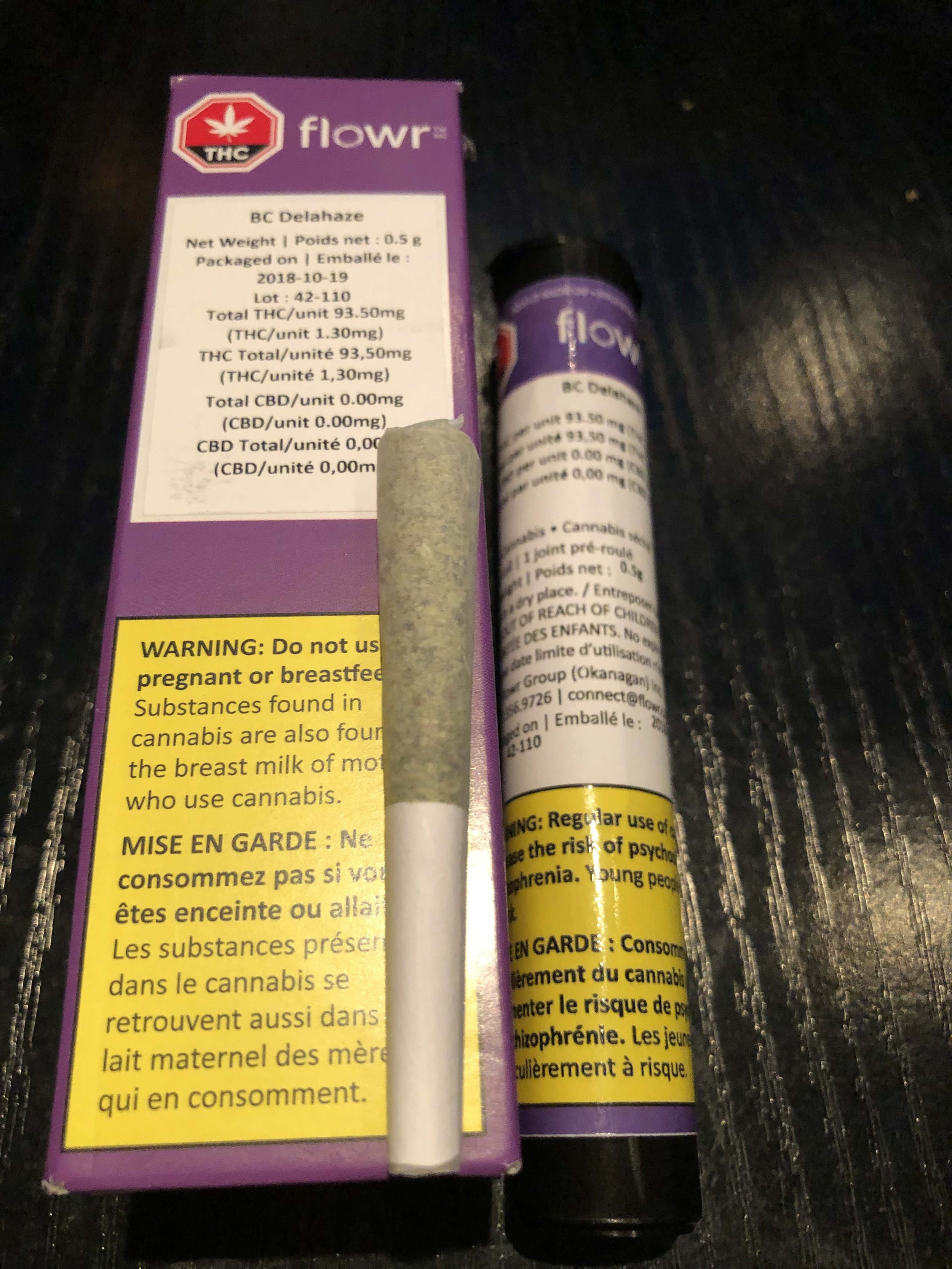 Flowr BC Delahaze Pre-Roll Review — Highbrow Taste