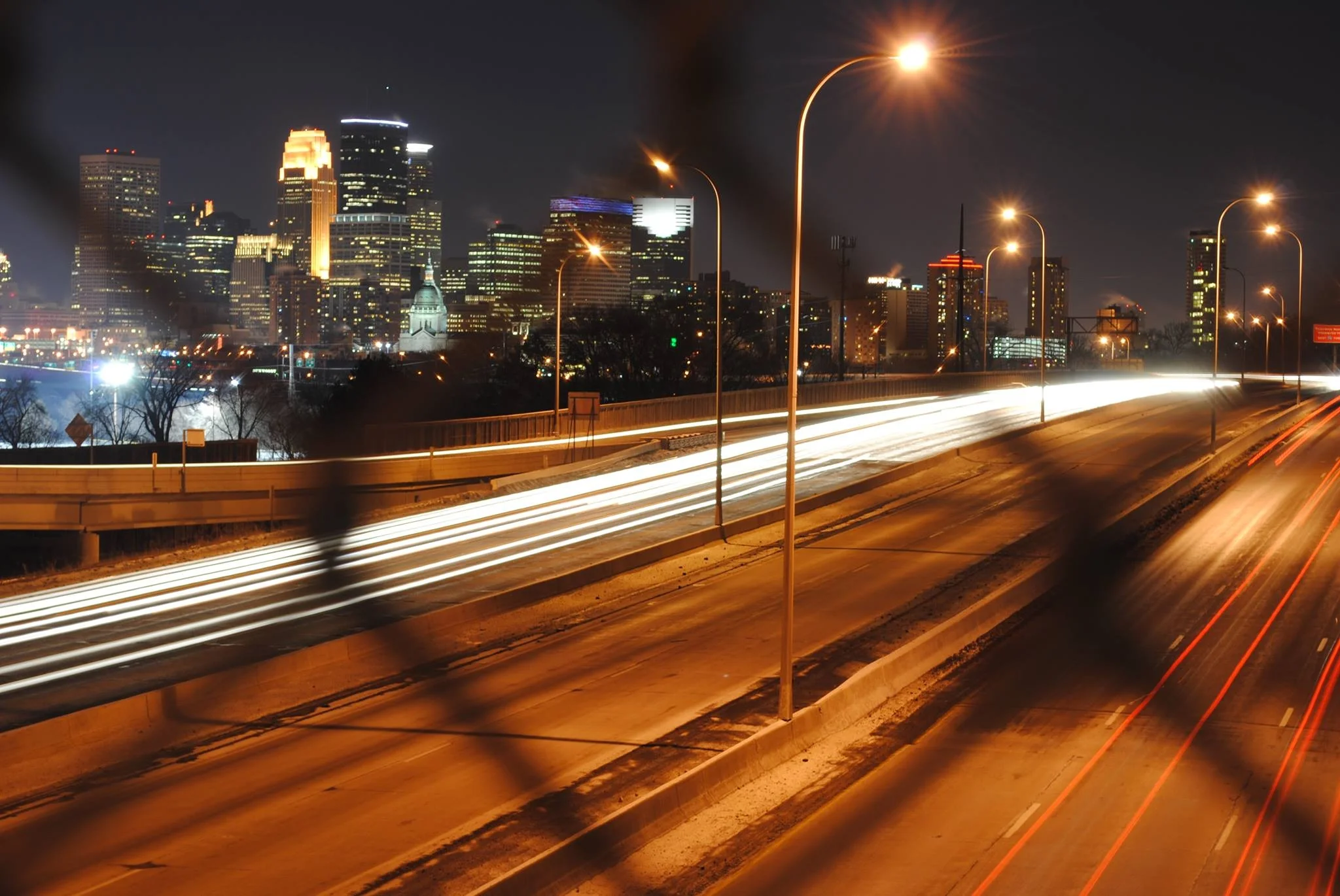 Minneapolis Thru Fence at Night BRK.jpg