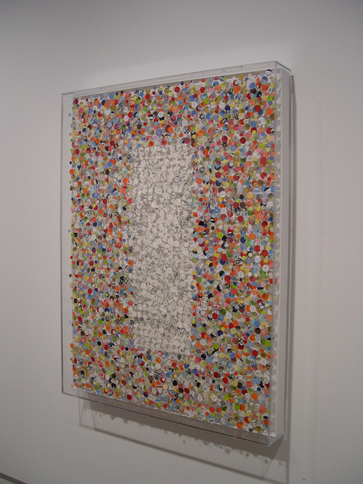    Sheep Meadow    Cut and mounted paper in plexiglass vitrine  &nbsp; 