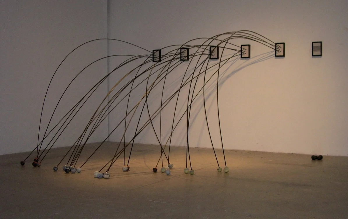    Ambon    Ceramics, painted wood,  Title reference: Blind Seer of Ambon: W.S. Merwin     