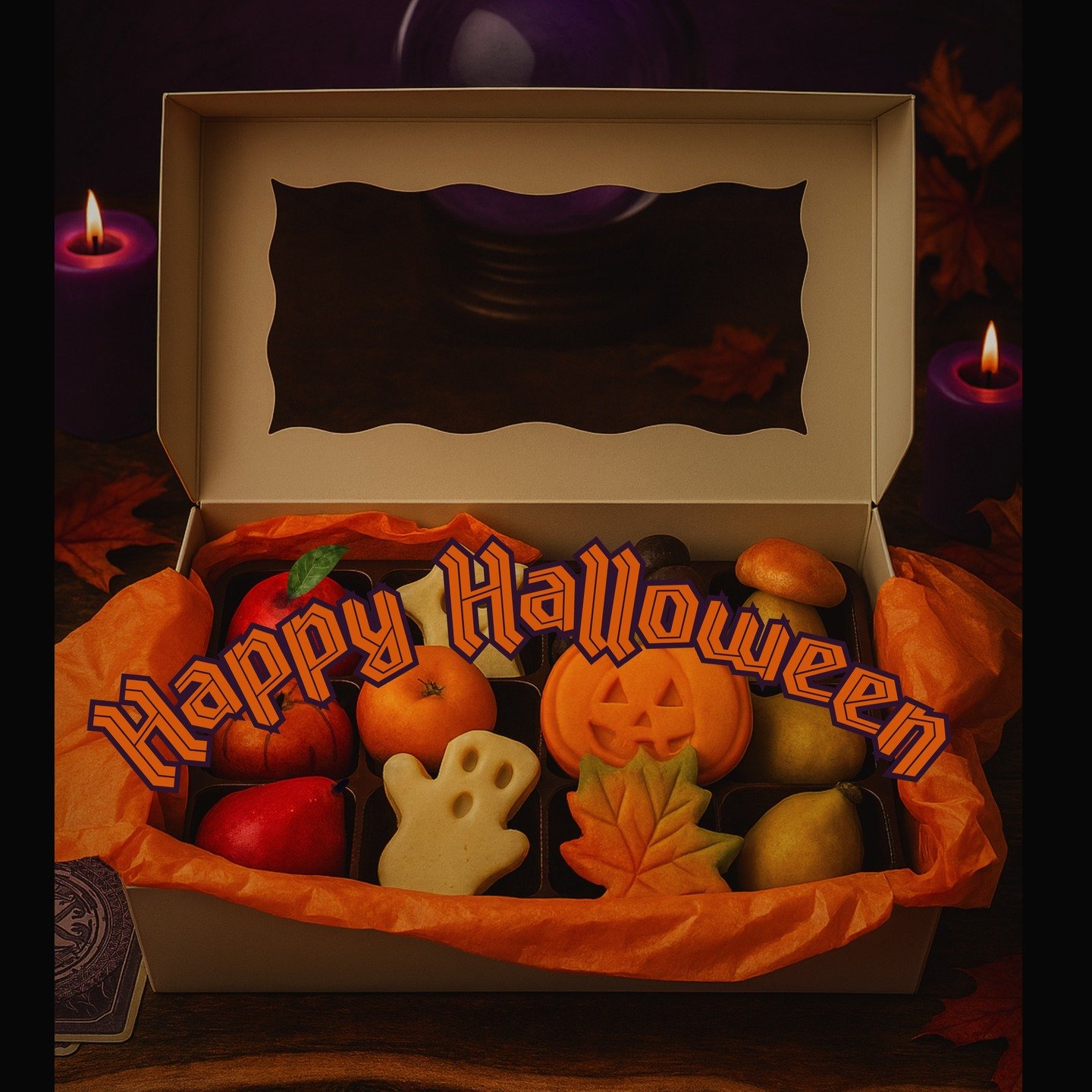 Is there some marzipan in your future?
🔮
Happy Halloween on this, cool, windy evening. As expected, I have a little overflow from Production this week so Halloween/Autumn samplers are on sale, both on the Etsy site (link in bio) and for local pickup