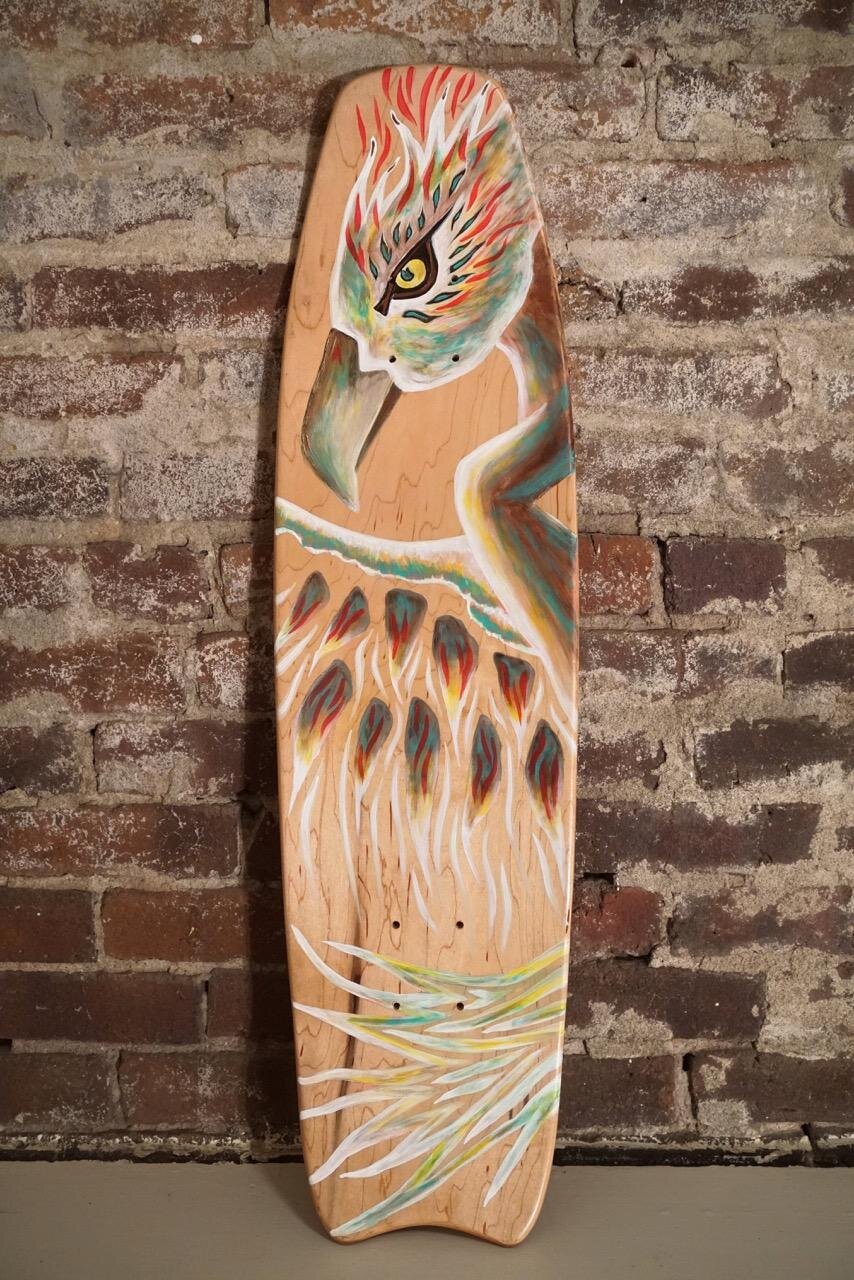 Boarding for Breast Cancer fundraiser skateboard