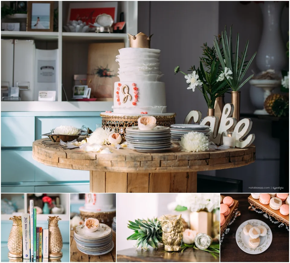 Pensacola Baby Shower, Mint & Coral, The WES, Supposey, Emerald Coast Custom Cakes, Hemstitch Vintage Rentals