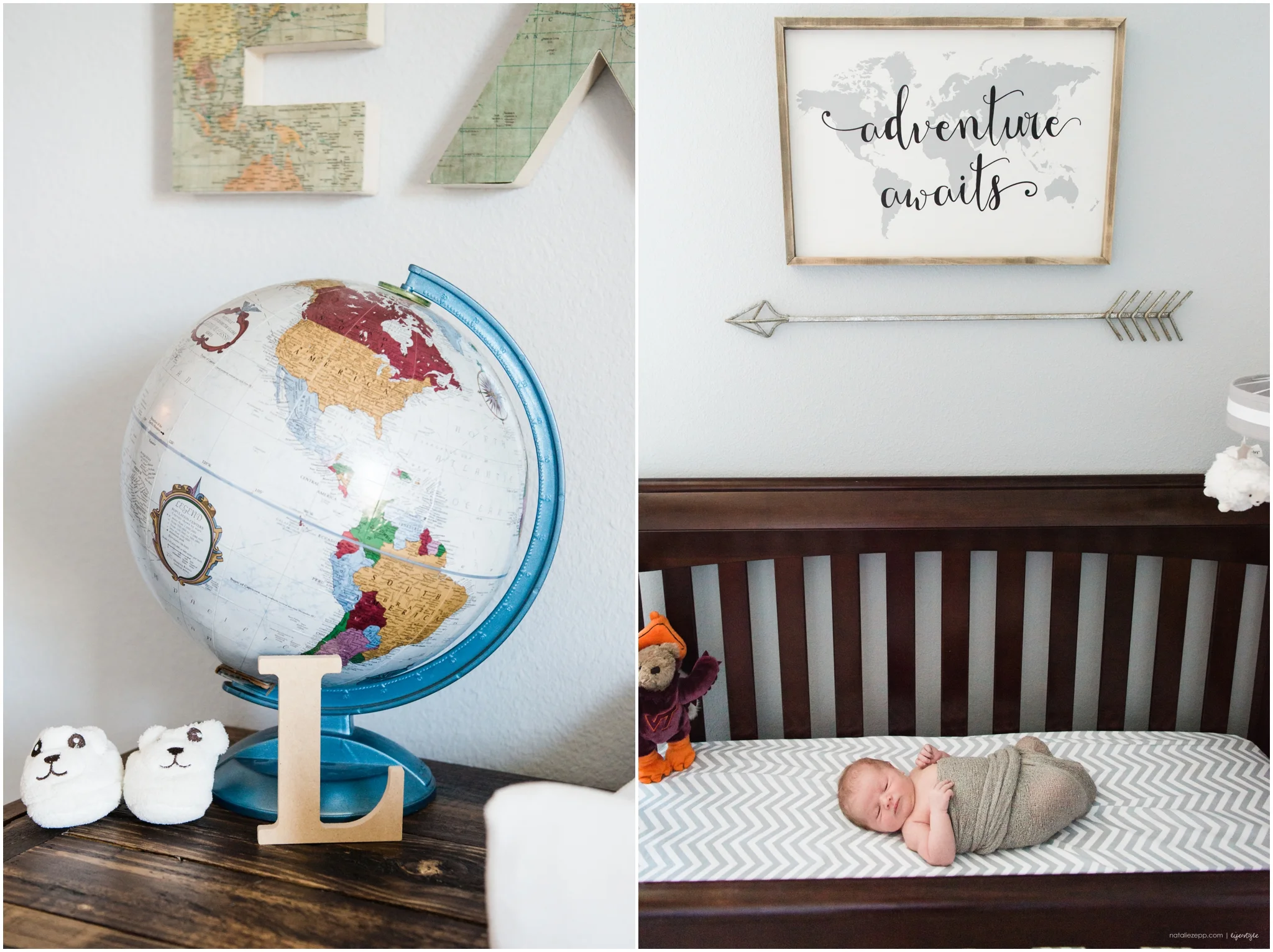 travel nursery, navarre newborn photographer