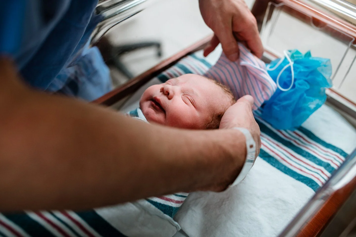 Just look at how much you miss&mdash;Your partner
 
&bull; standing behind you in silent support
&bull; absorbing the intensity in every crushing squeeze of your hand
&bull; staring in wonder at the baby you made together while you are being otherwis