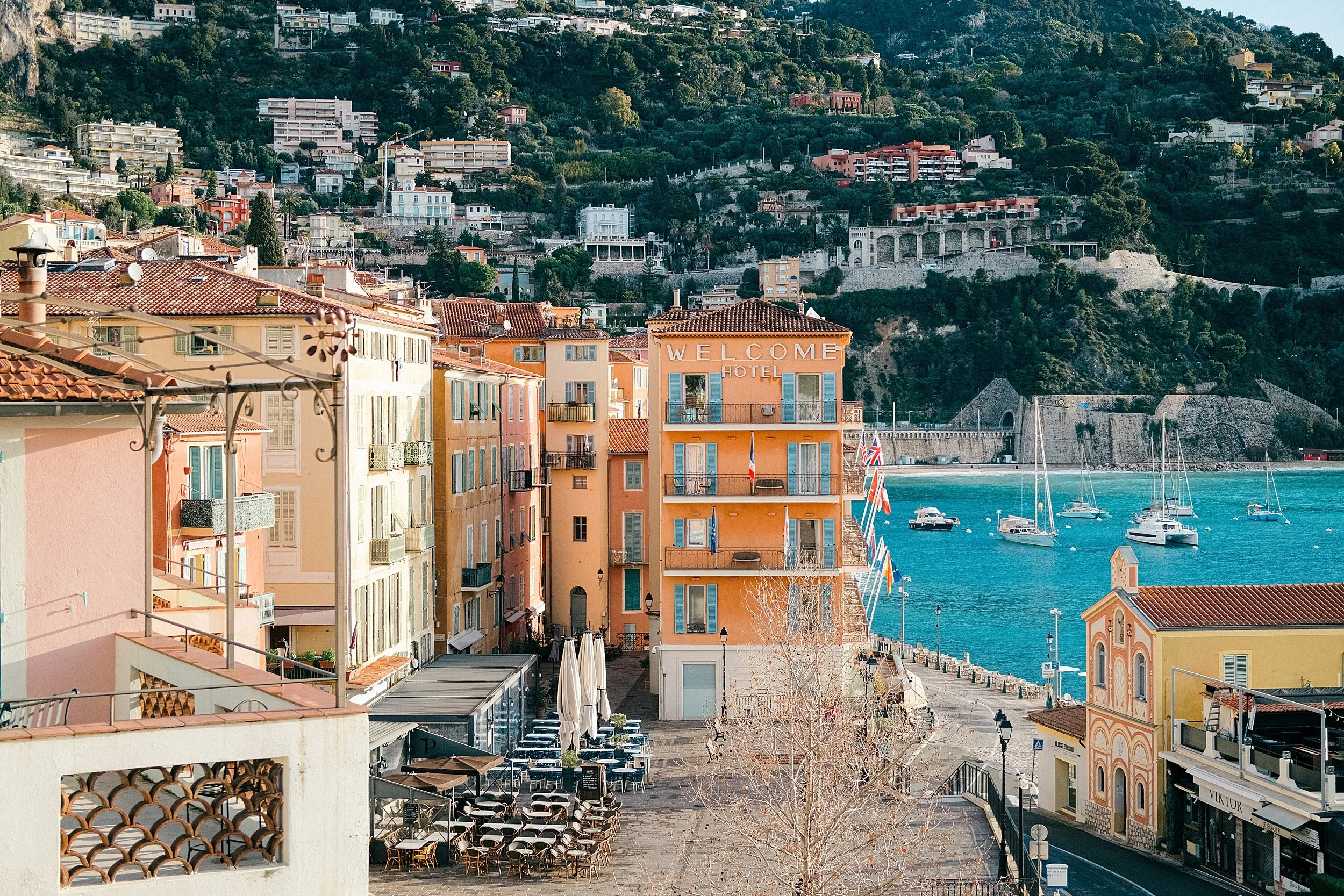 A Quiet Sunday in Villefranche-sur-Mer: Chasing Light, Coffee, and Serendipity