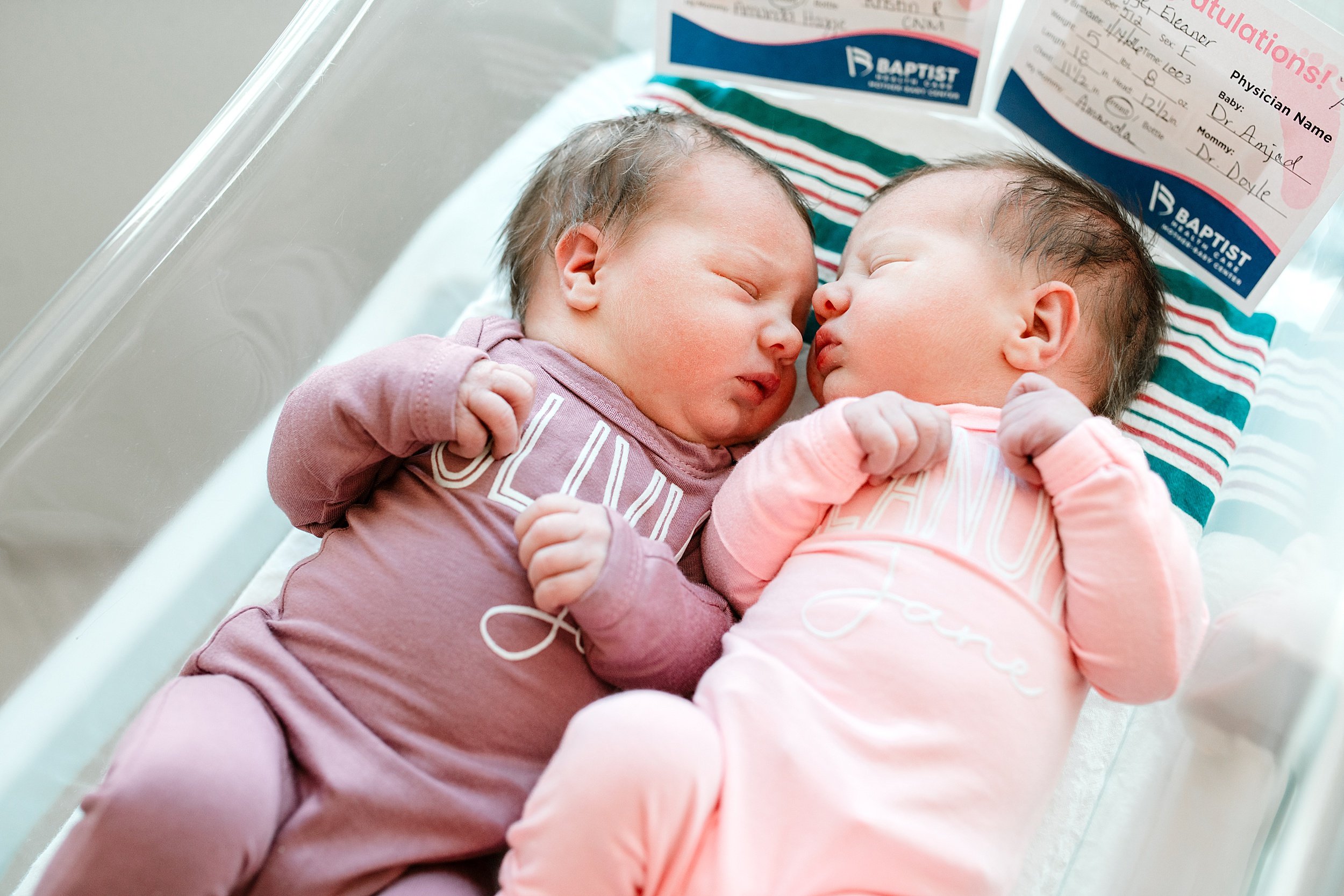 Twin Newborns in a Pensacola Hospital