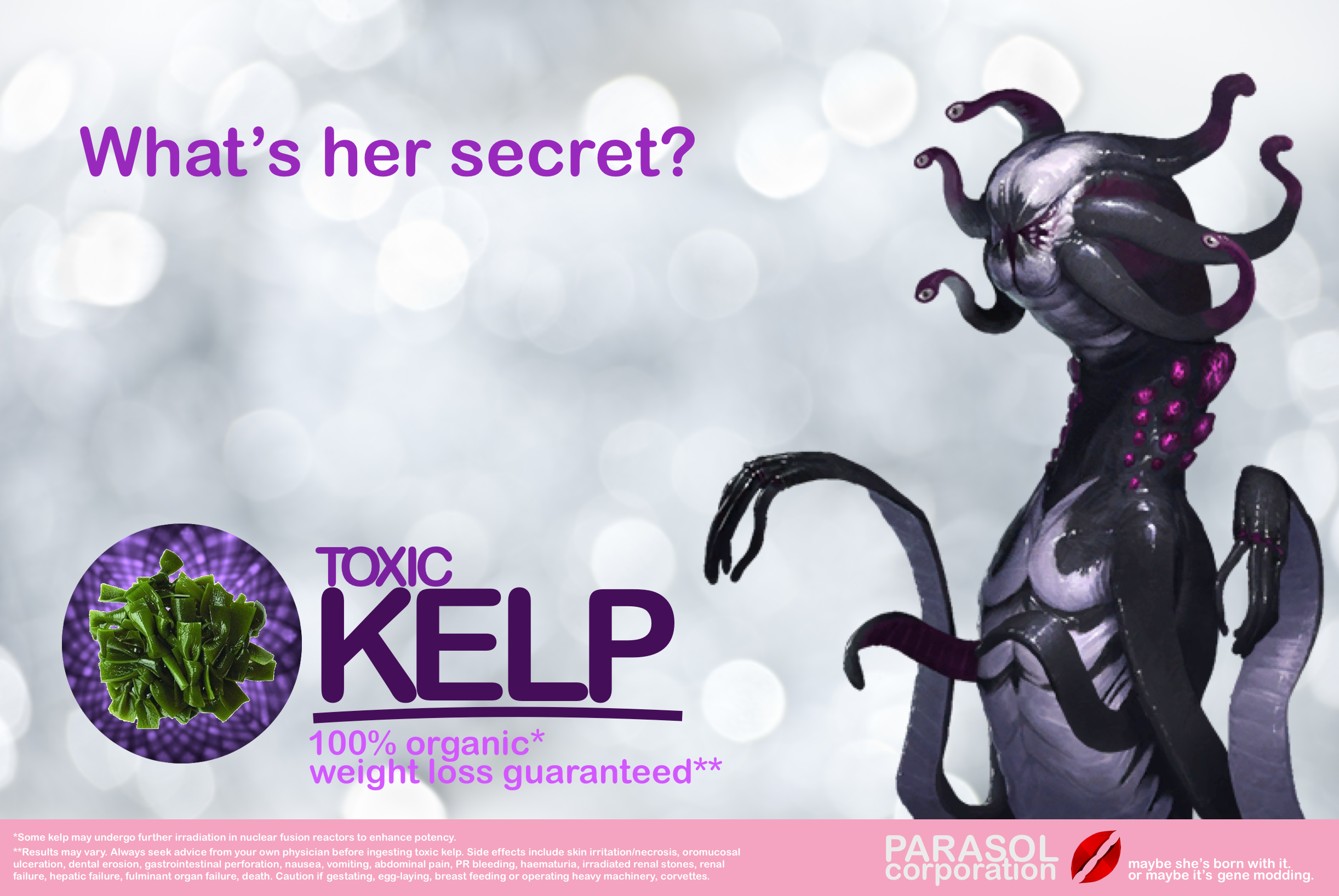Image: Parasol's latest advertisement for their new Toxic Kelp product.