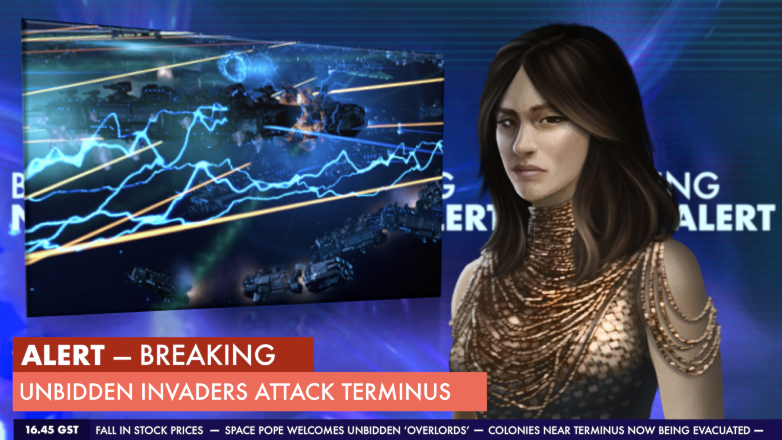Image: Breaking news alert - Unbidden invaders attack Terminus.