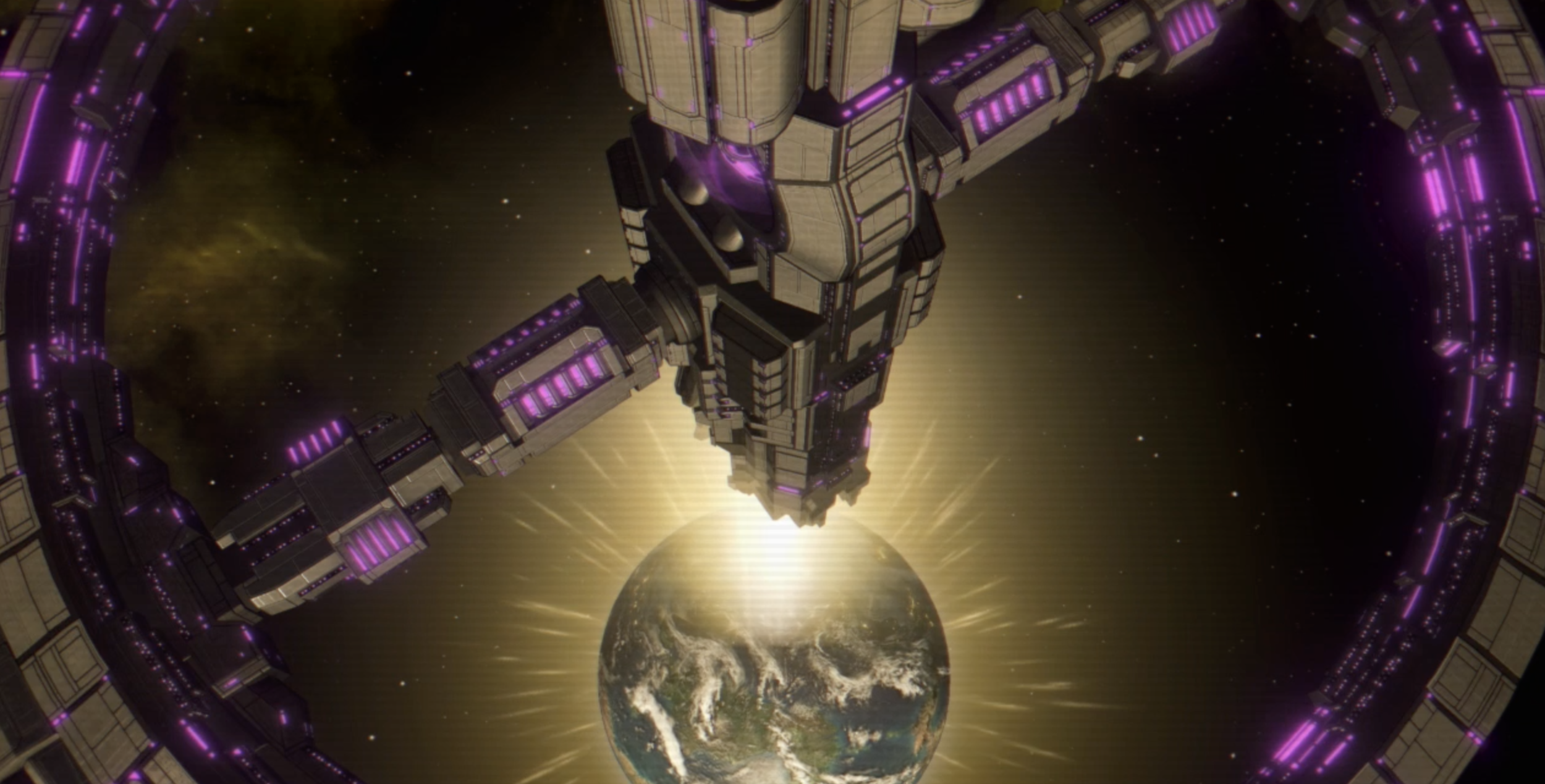 Image: One of Xenonion News' orbital mind control platforms in action.