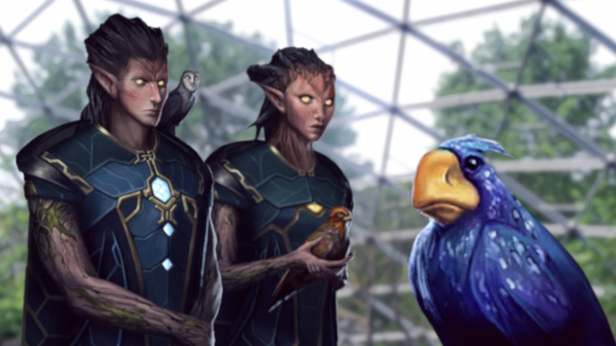 Weird Bird Couple Saw You From Across The Aviary And Really Liked Your Vibe