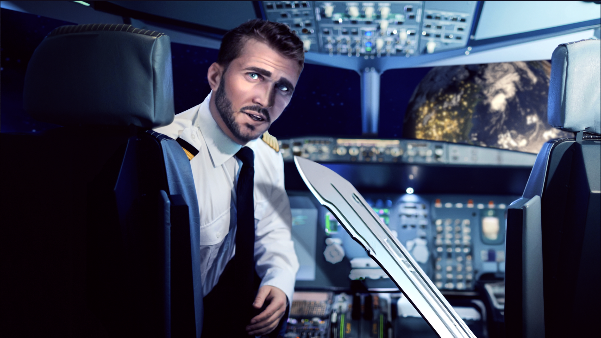 Sublight Speed Increased After Blade Of Huntress Found, Held By Neck Of Ship Pilot