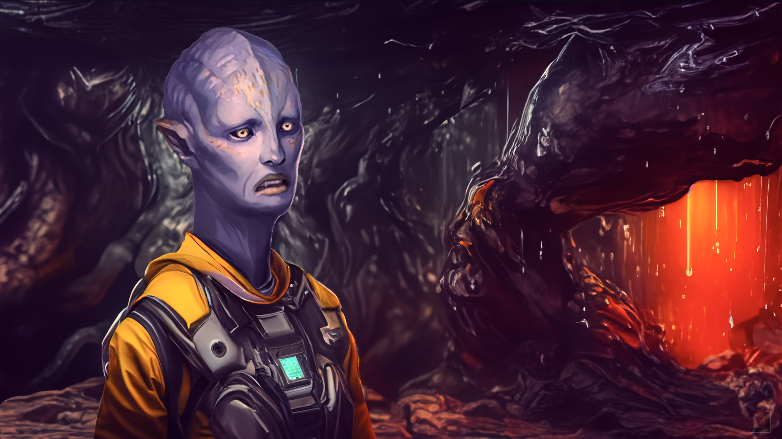 Organic Ship Interior Keeps Making Gross Squelching Noises