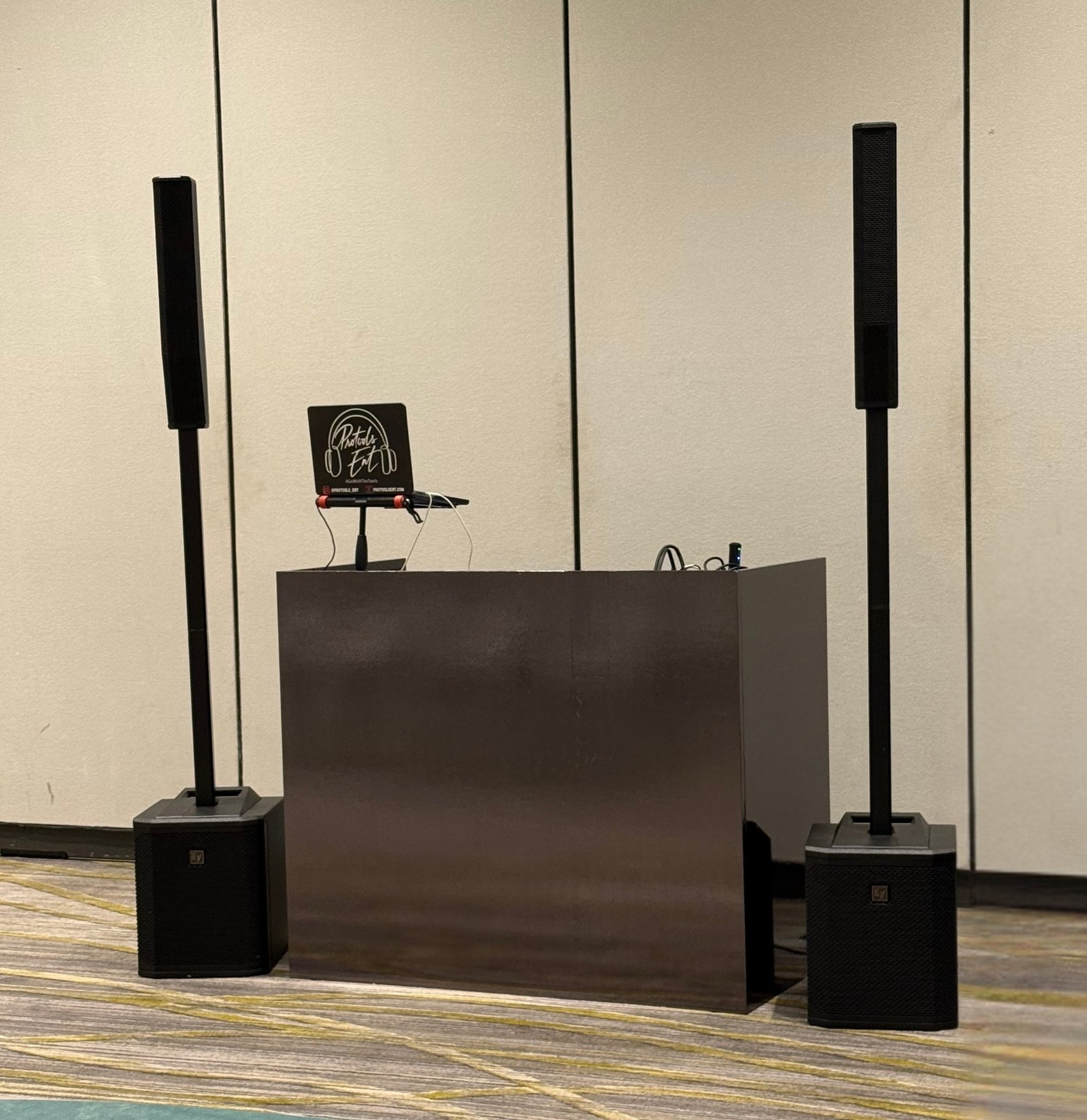 Luxury DJ Booth Option from Protools Ent in Atlanta, GA