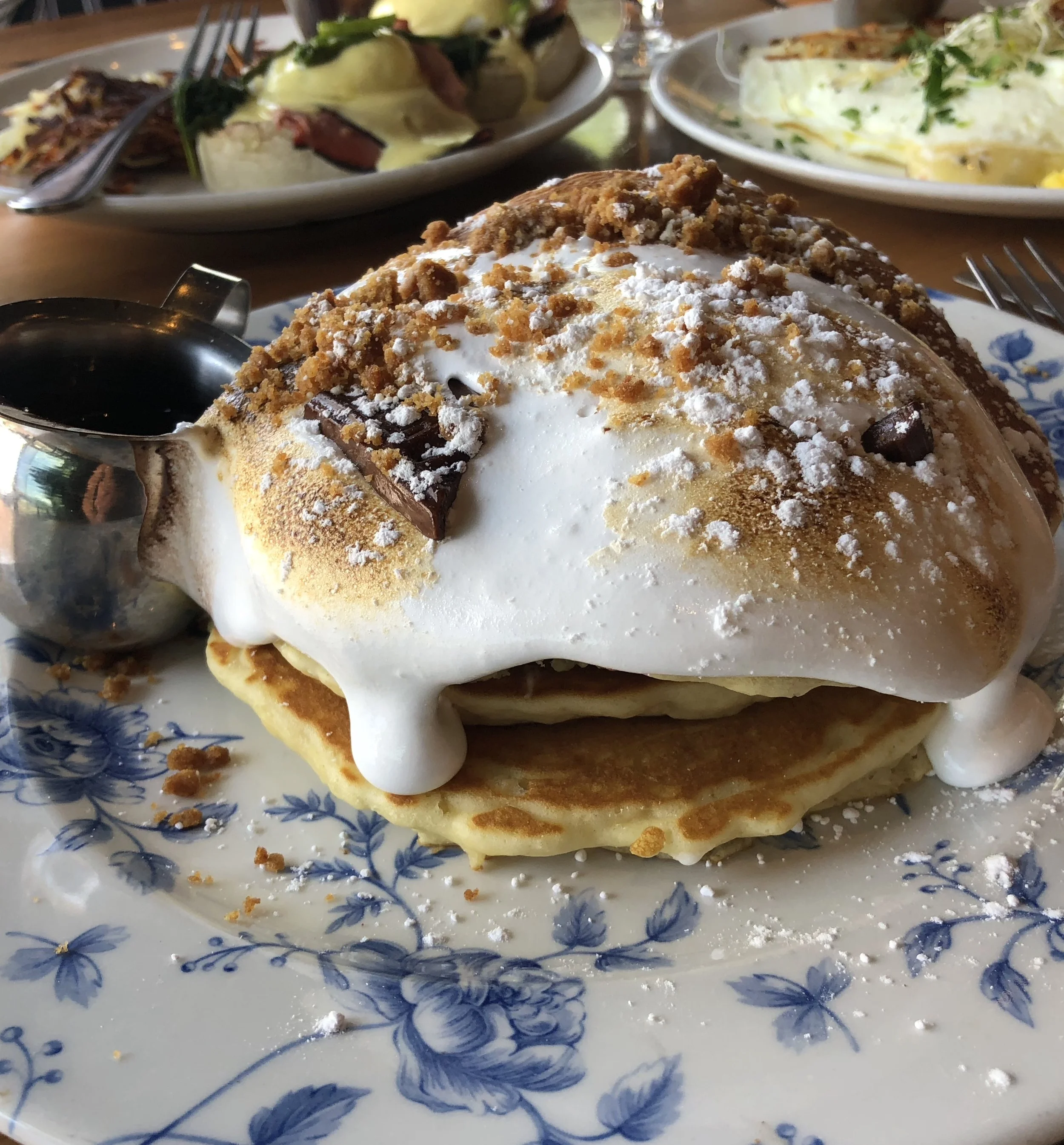 S’mores pancakes at Lincoln Tavern &amp; Restaurant.
