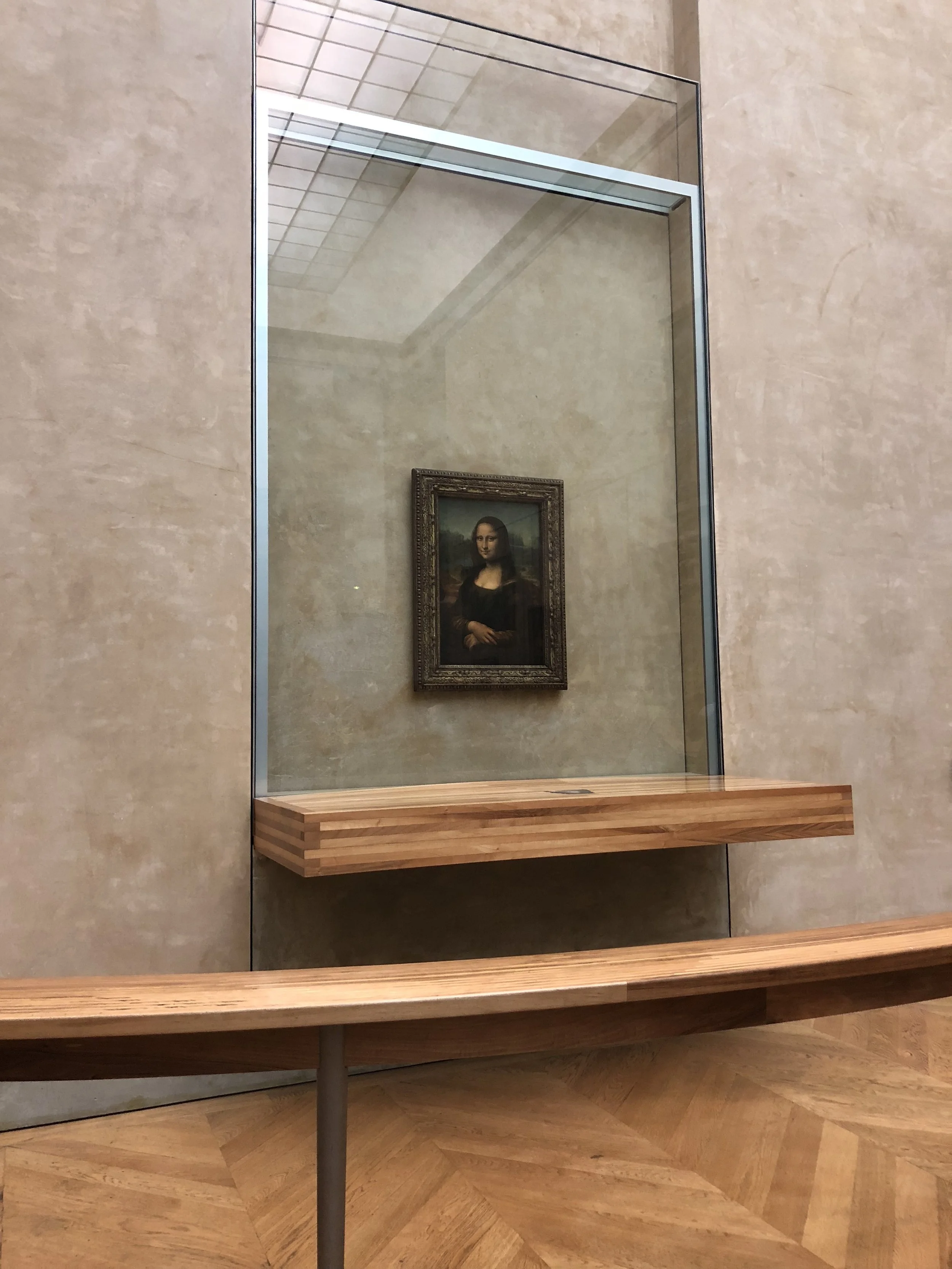 I was able to just walk up to the Mona Lisa and take my photo without having to fight my way through a giant crowd people.