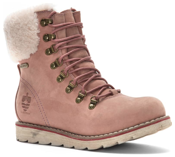 Royal Canadian boots (Lethbridge Waterproof Snow Boot with Genuine Shearling Cuff, $219.95)