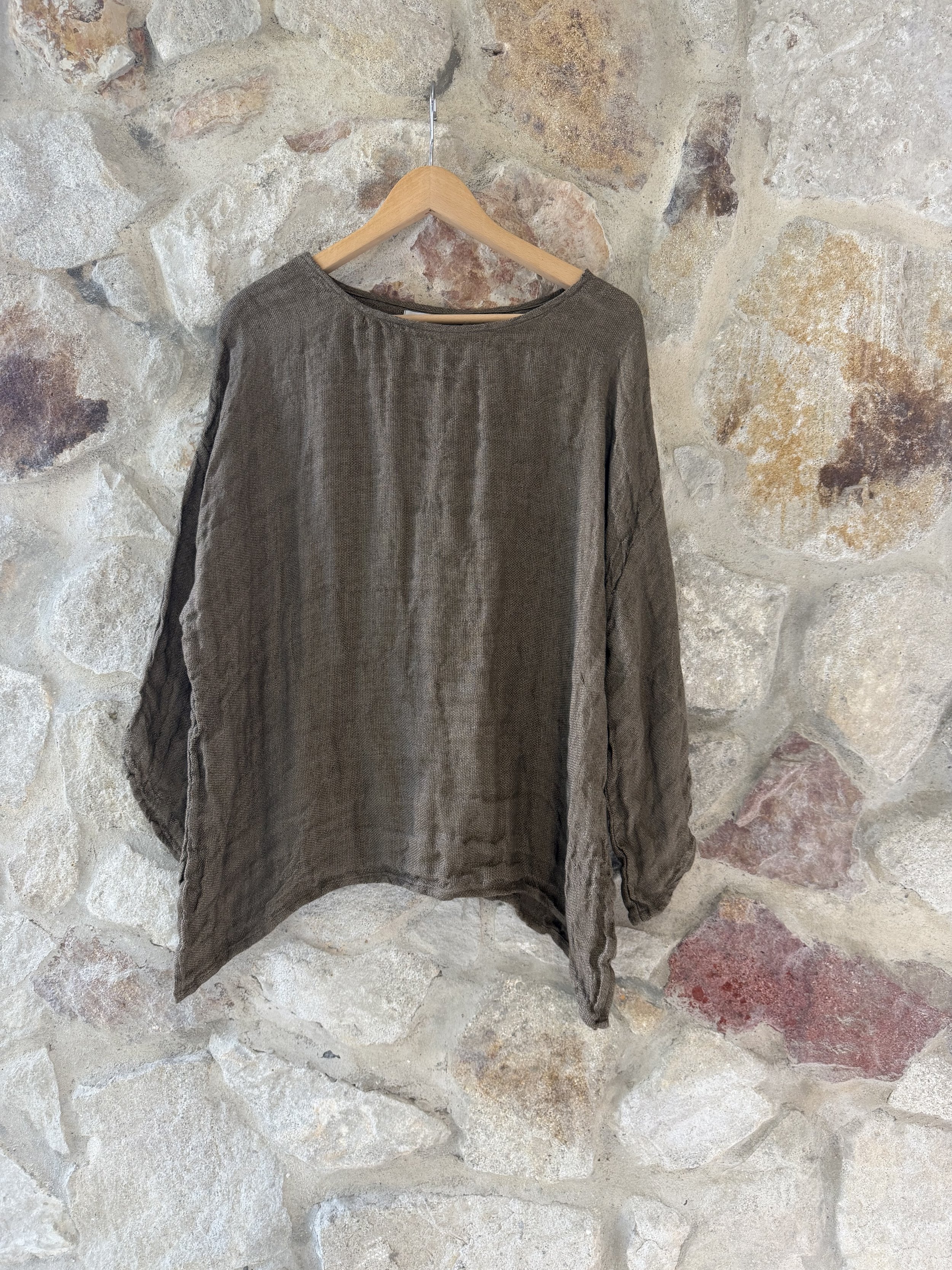Positano Top With Sleeve Earth
