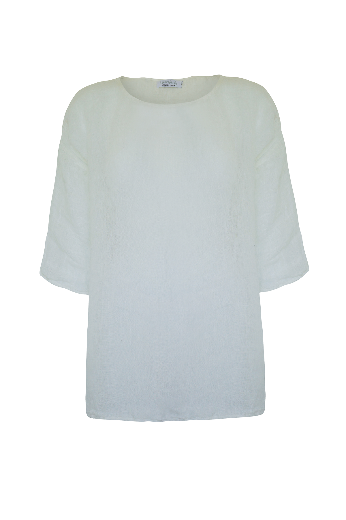 Positano Top With Sleeve Stracciatella Bianco