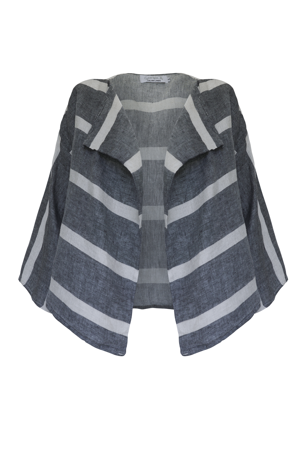 Waterfall Jacket Charcoal Stripe